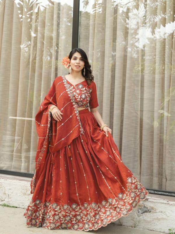 GRTN 8118 RUSTFENTA Vichitraa Lehenga choli for wedding